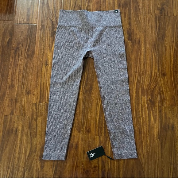 NWT Ryderwear Ribbed Seamless Leggings Chocolate Marl size XL - Picture 3 of 11
